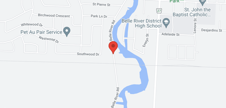 map of 481 WEST BELLE RIVER ROAD